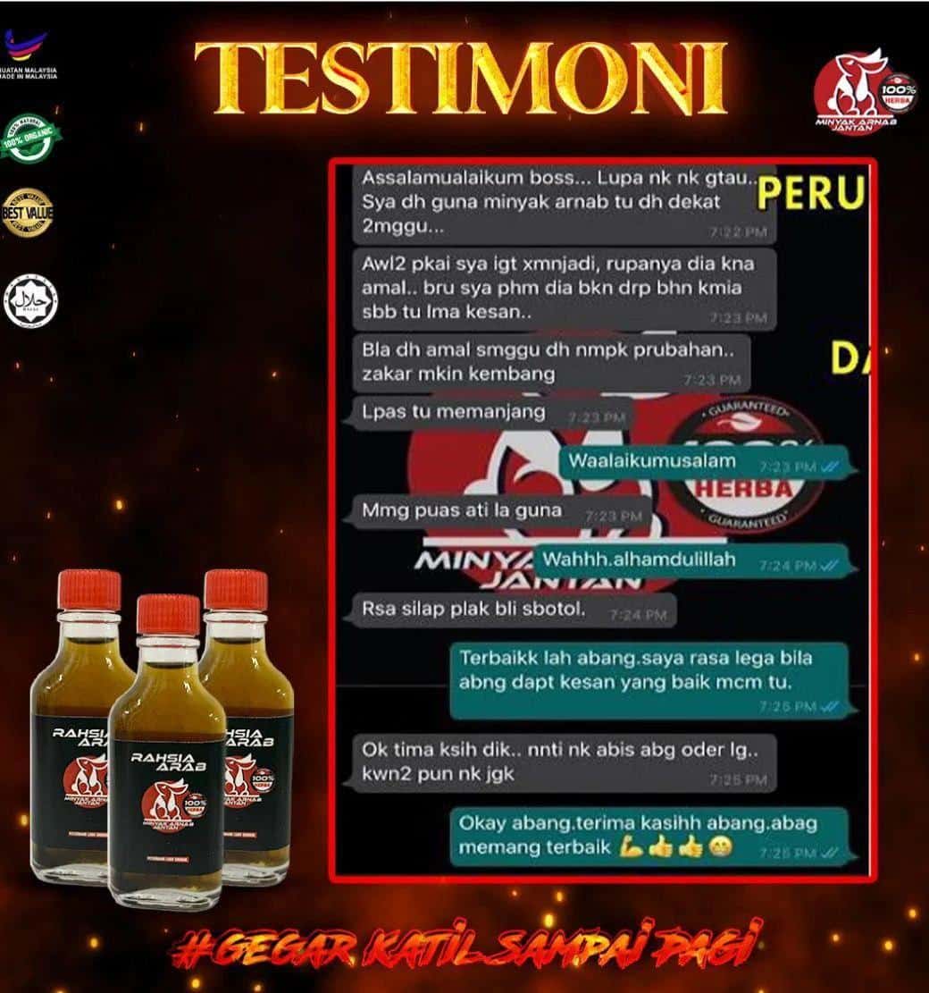 MINYAK ARNAB JANTAN 3 MINYAK ARNAB JANTAN 4 MINYAK ARNAB JANTAN