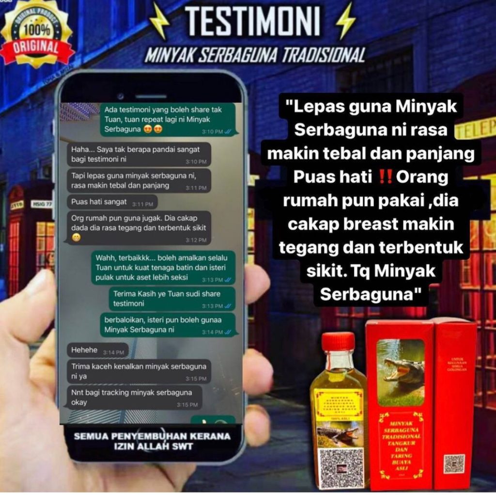 MINYAK TANGKUR BUAYA TARING 12 MINYAK TANGKUR BUAYA TARING