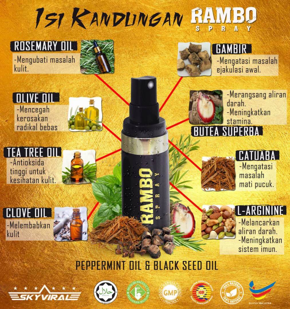 RAMBO SPRAY 11 SPRAY TAHAN LAMA