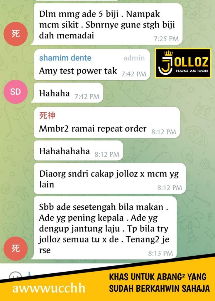 JOLLOZ 6 TESTIMONI JOLLOZ