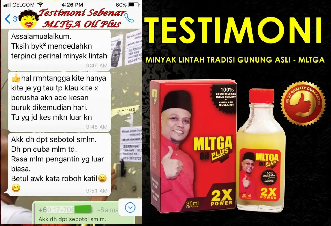 MINYAK LINTAH TRADISI GUNUNG ASLI